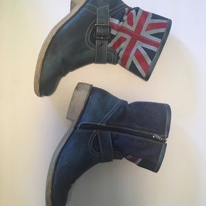 Union jack  boots